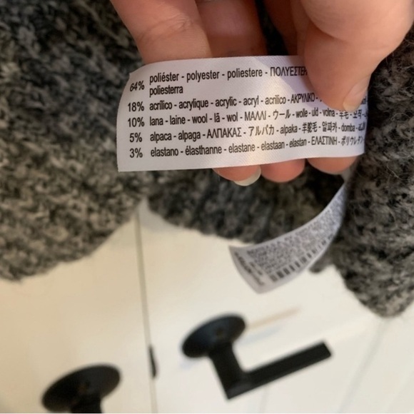Zara Chunky Knit Wool Alpaca Blend Sweater - Picture 4 of 5